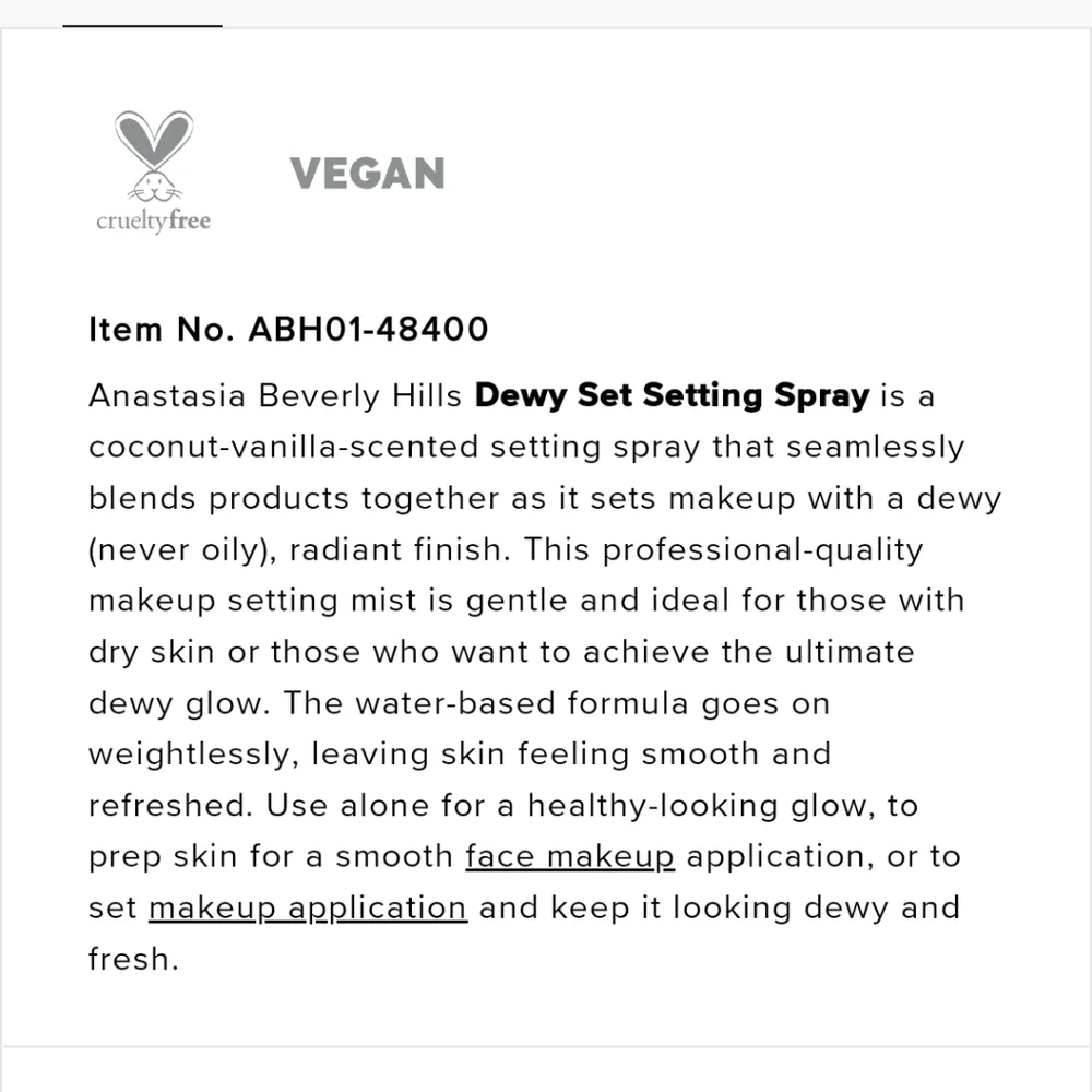 🆕️ABH Dewy Set Spray